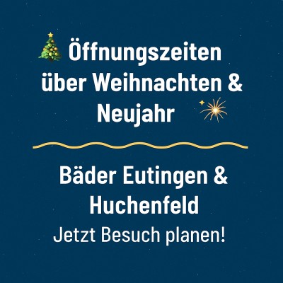 Öffnungszeiten der Stadtteilbäder über Weihnachten und Neujahr veröffentlicht